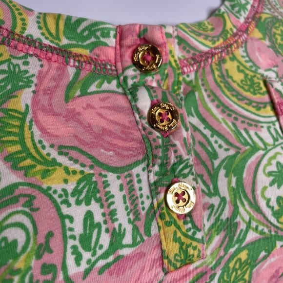 Lilly Pulitzer Women's Britton Flamingo Hot Wings Print Dress Size S - Picture 10 of 13